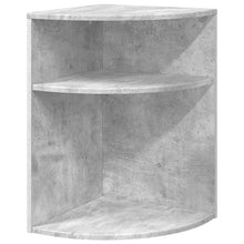 Bijzettafel Beton Grijs 39,7 x 39,7 x 60 cm Bewerkt hout