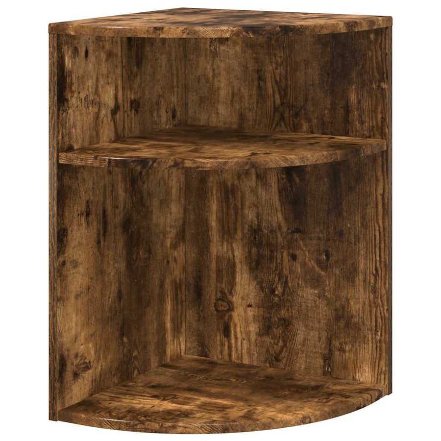 Bijzettafel Gerookt eiken 39,7 x 39,7 x 60 cm Bewerkt hout
