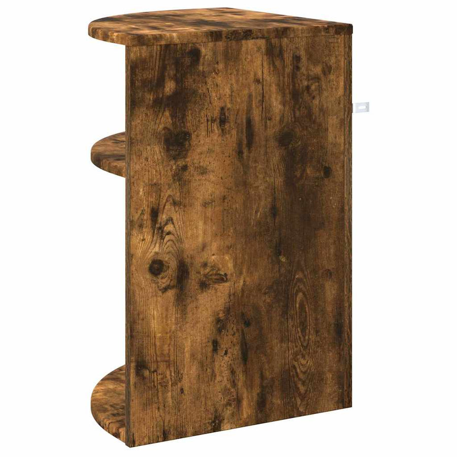 Bijzettafel Gerookt eiken 39,7 x 39,7 x 60 cm Bewerkt hout