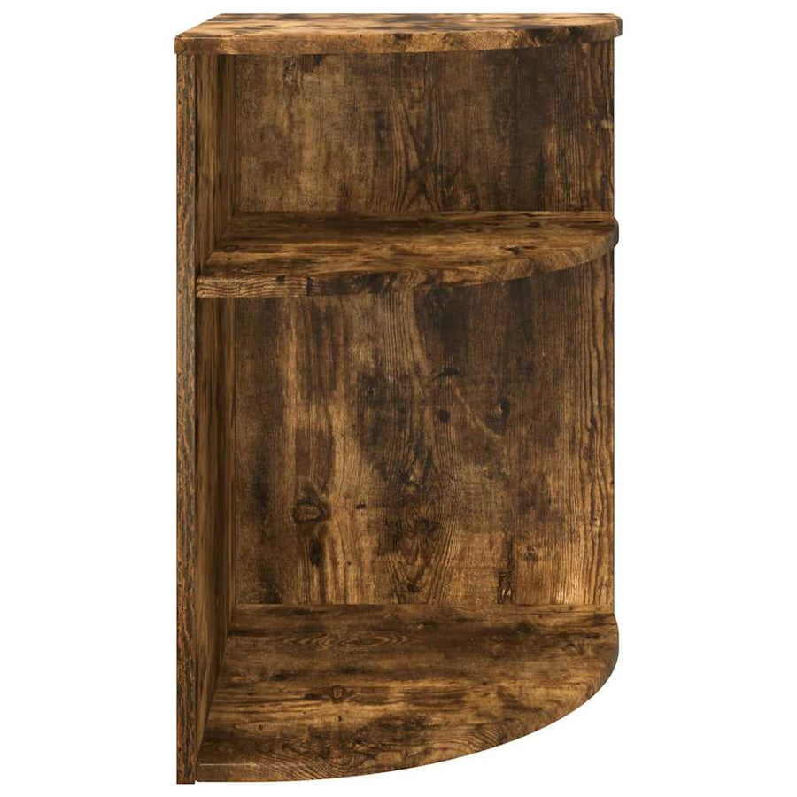 Bijzettafel Gerookt eiken 39,7 x 39,7 x 60 cm Bewerkt hout