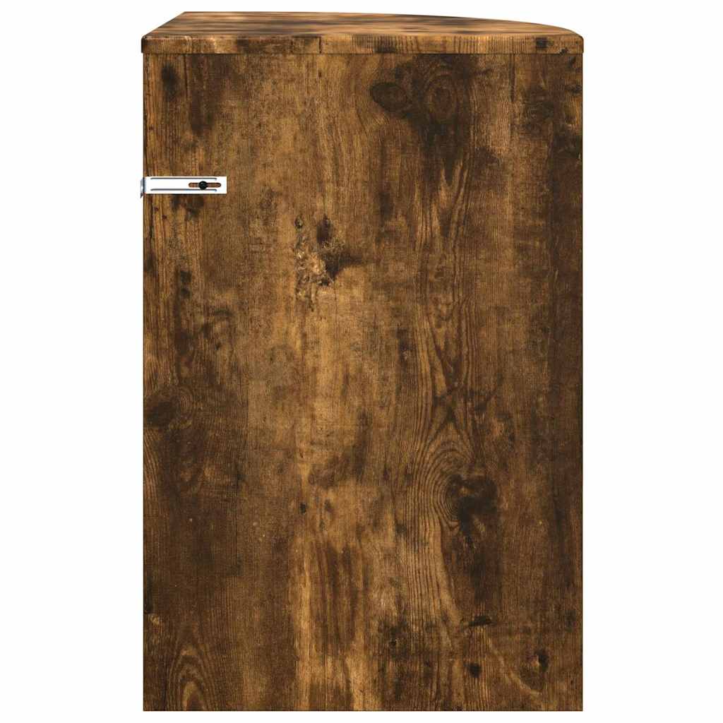 Bijzettafel Gerookt eiken 39,7 x 39,7 x 60 cm Bewerkt hout
