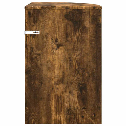 Bijzettafel Gerookt eiken 39,7 x 39,7 x 60 cm Bewerkt hout