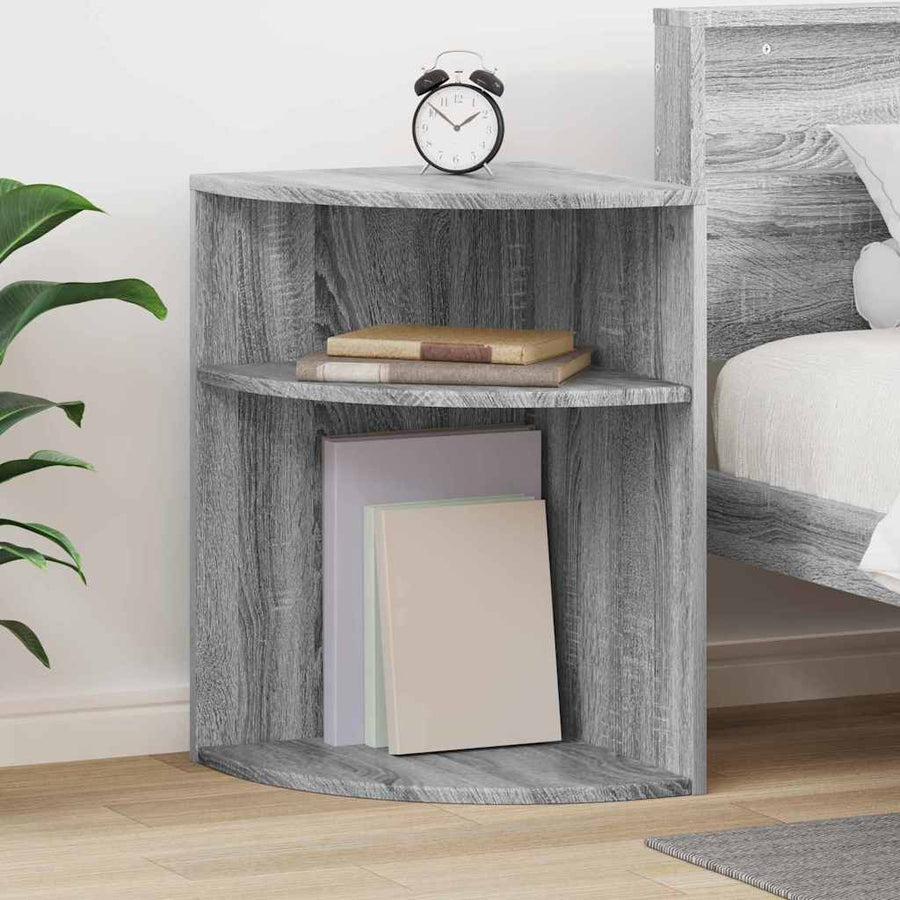 Bijzettafel Grijs Sonoma 39,7 x 39,7 x 60 cm Bewerkt hout