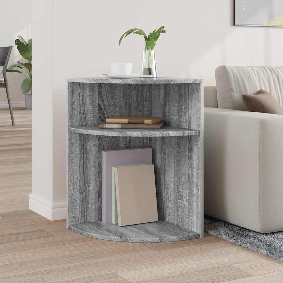 Bijzettafel Grijs Sonoma 39,7 x 39,7 x 60 cm Bewerkt hout