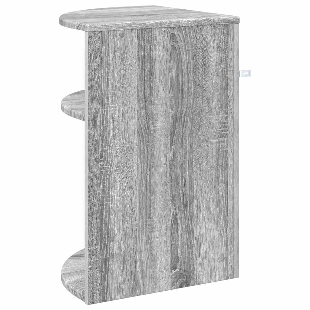 Bijzettafel Grijs Sonoma 39,7 x 39,7 x 60 cm Bewerkt hout