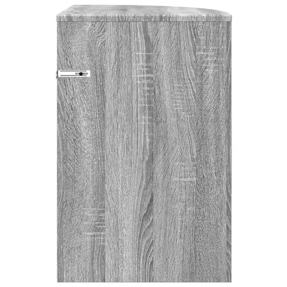 Bijzettafel Grijs Sonoma 39,7 x 39,7 x 60 cm Bewerkt hout