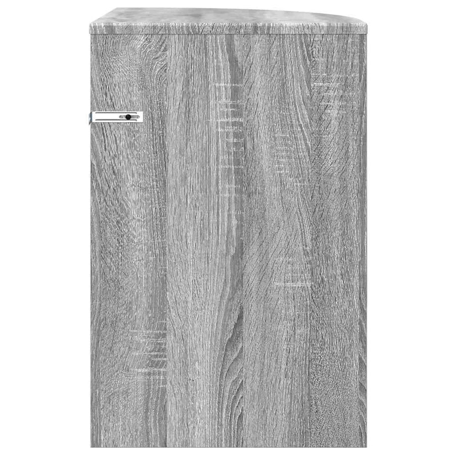 Bijzettafel Grijs Sonoma 39,7 x 39,7 x 60 cm Bewerkt hout