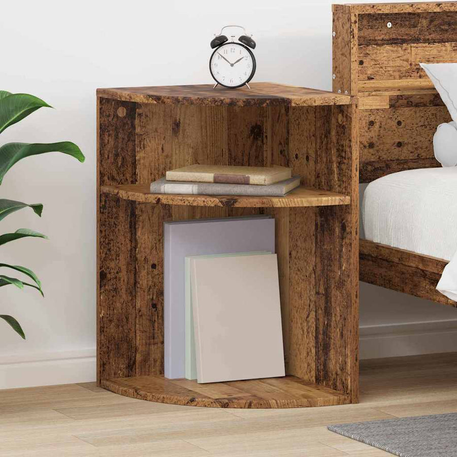Bijzettafel Oudhout 39,7 x 39,7 x 60 cm Bewerkt hout