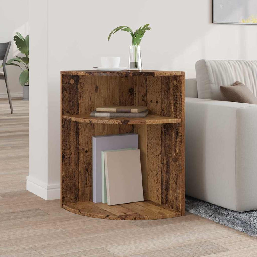 Bijzettafel Oudhout 39,7 x 39,7 x 60 cm Bewerkt hout
