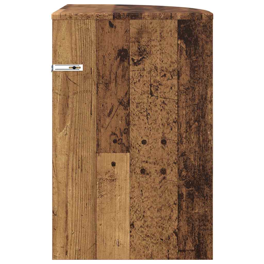Bijzettafel Oudhout 39,7 x 39,7 x 60 cm Bewerkt hout