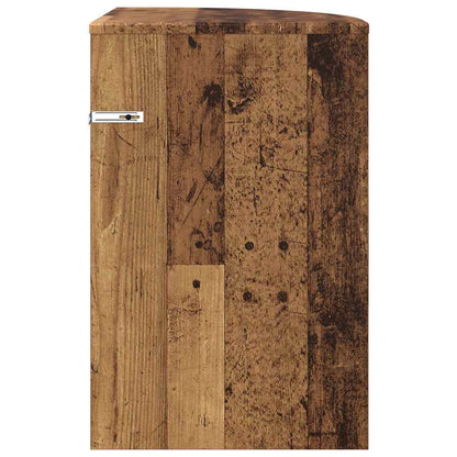 Bijzettafel Oudhout 39,7 x 39,7 x 60 cm Bewerkt hout