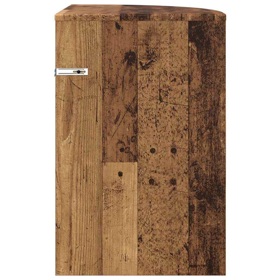 Bijzettafel Oudhout 39,7 x 39,7 x 60 cm Bewerkt hout