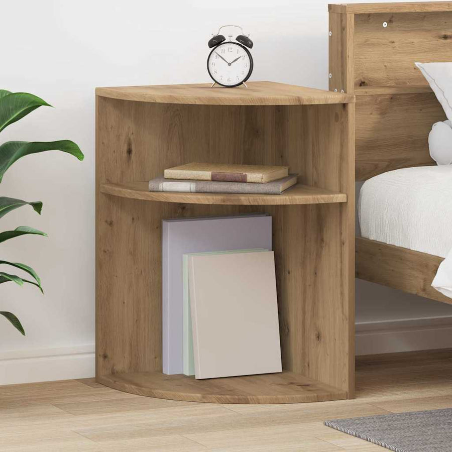Bijzettafel Artisan Eiken 39,7 x 39,7 x 60 cm Bewerkt hout