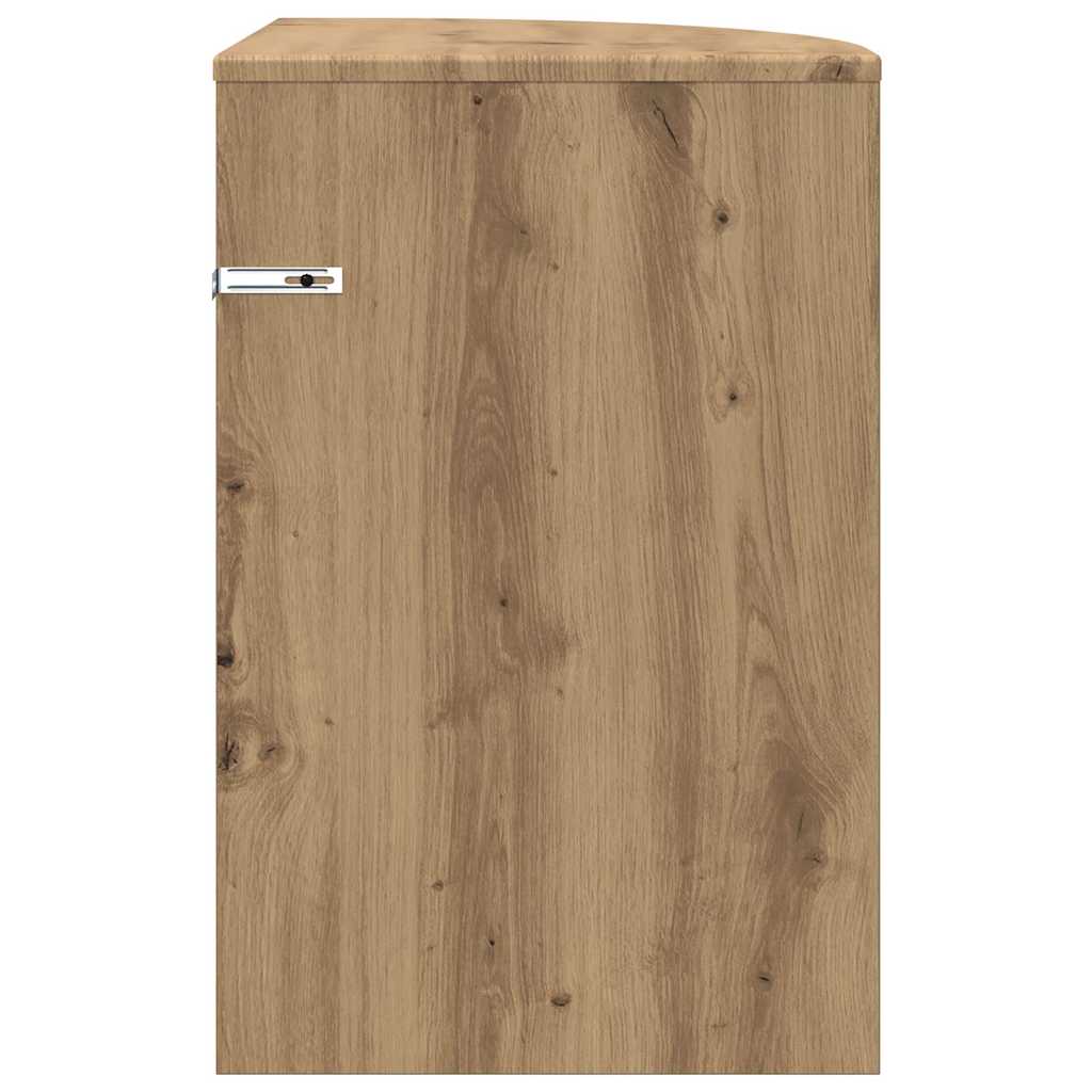 Bijzettafel Artisan Eiken 39,7 x 39,7 x 60 cm Bewerkt hout