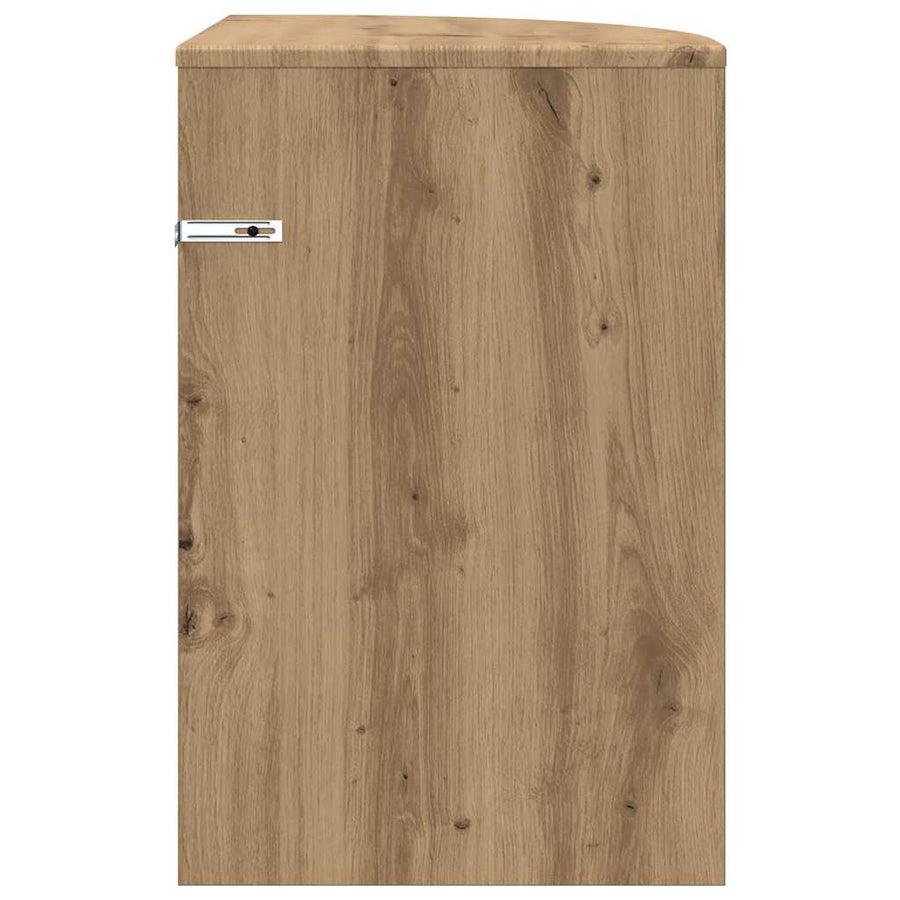 Bijzettafel Artisan Eiken 39,7 x 39,7 x 60 cm Bewerkt hout