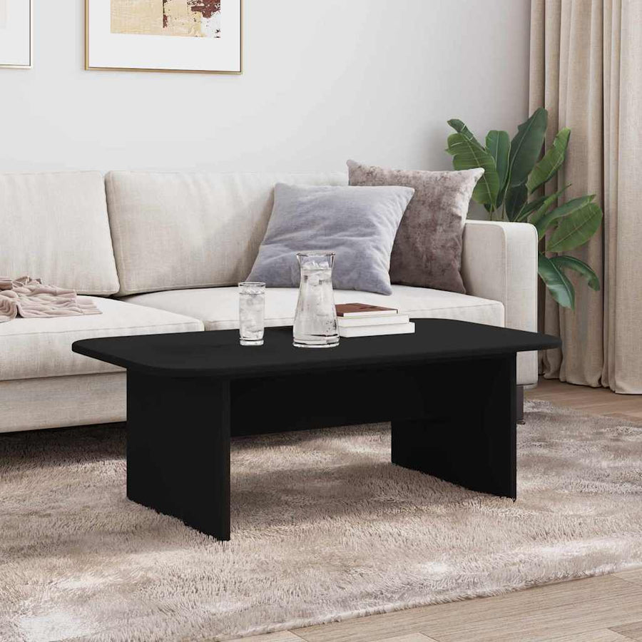 Salontafel Zwart 93 x 53 x 33 cm Bewerkt hout
