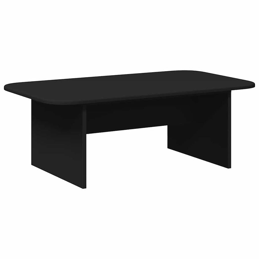 Salontafel Zwart 93 x 53 x 33 cm Bewerkt hout