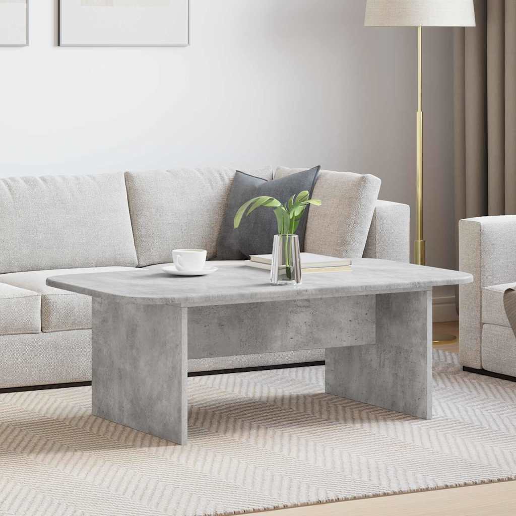 Salontafel Beton Grijs 93 x 53 x 33 cm Bewerkt hout