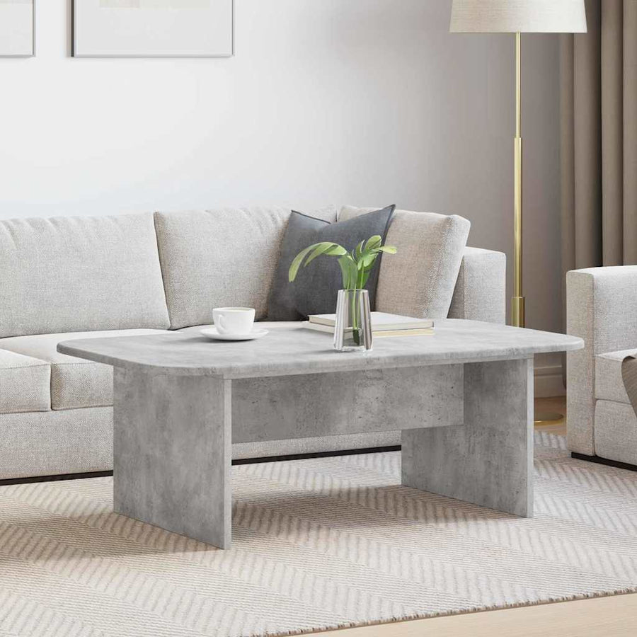 Salontafel Beton Grijs 93 x 53 x 33 cm Bewerkt hout