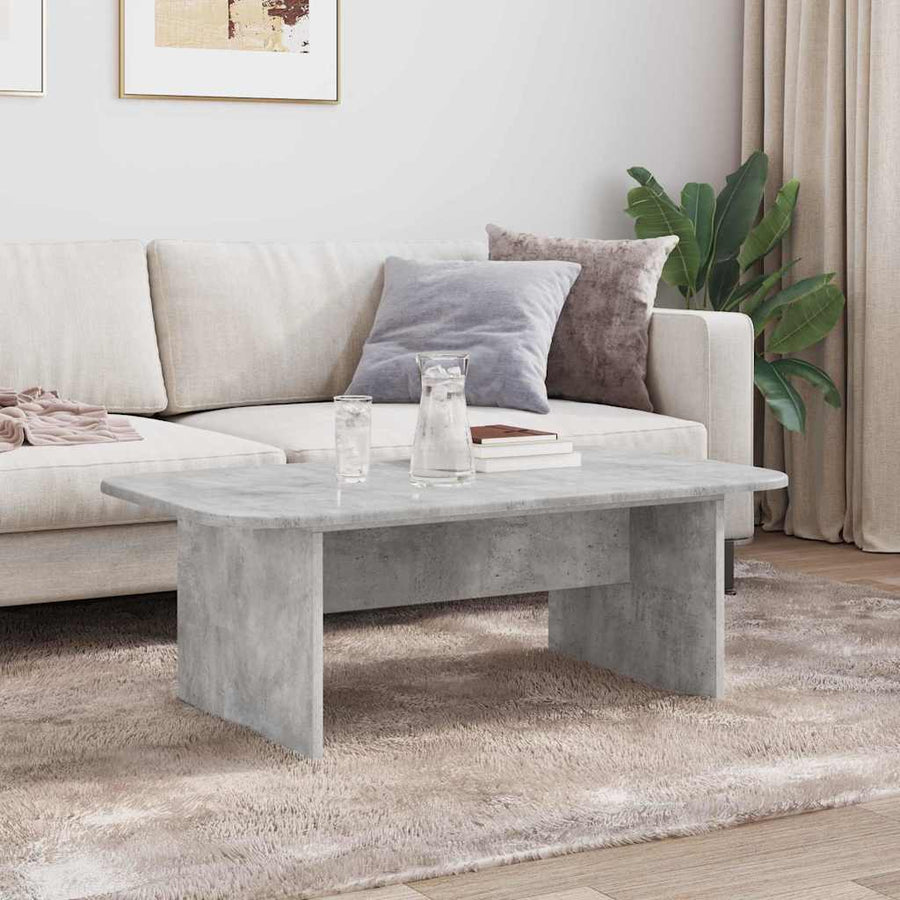 Salontafel Beton Grijs 93 x 53 x 33 cm Bewerkt hout
