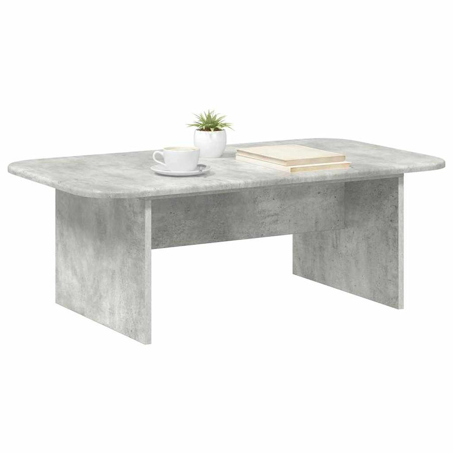 Salontafel Beton Grijs 93 x 53 x 33 cm Bewerkt hout