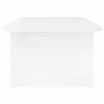 Salontafel Hoogglans wit 93 x 53 x 33 cm Bewerkt hout