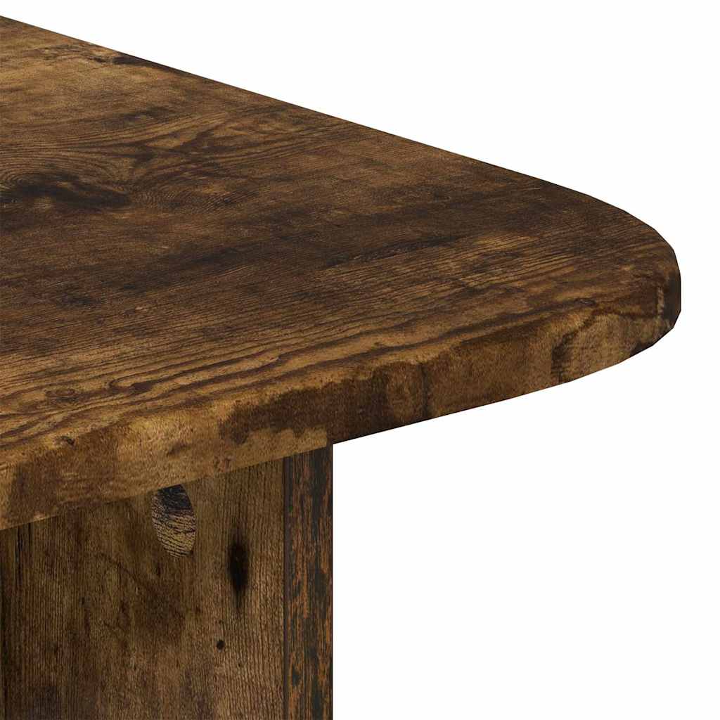 Salontafel Gerookt eiken 93 x 53 x 33 cm Bewerkt hout