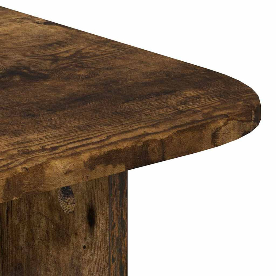 Salontafel Gerookt eiken 93 x 53 x 33 cm Bewerkt hout
