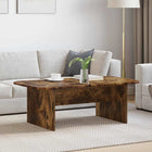 Coffee table Smoked oak 93 x 53 x 33 cm Engineered wood