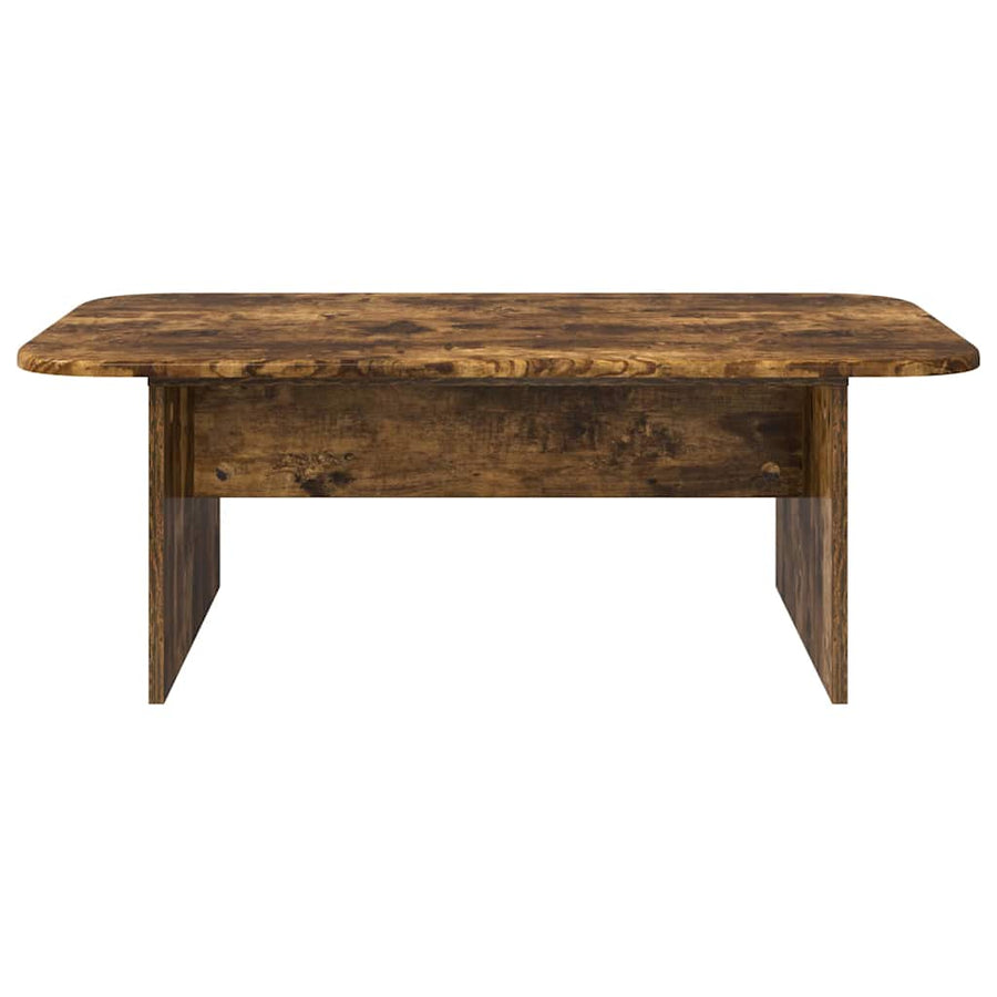 Salontafel Gerookt eiken 93 x 53 x 33 cm Bewerkt hout