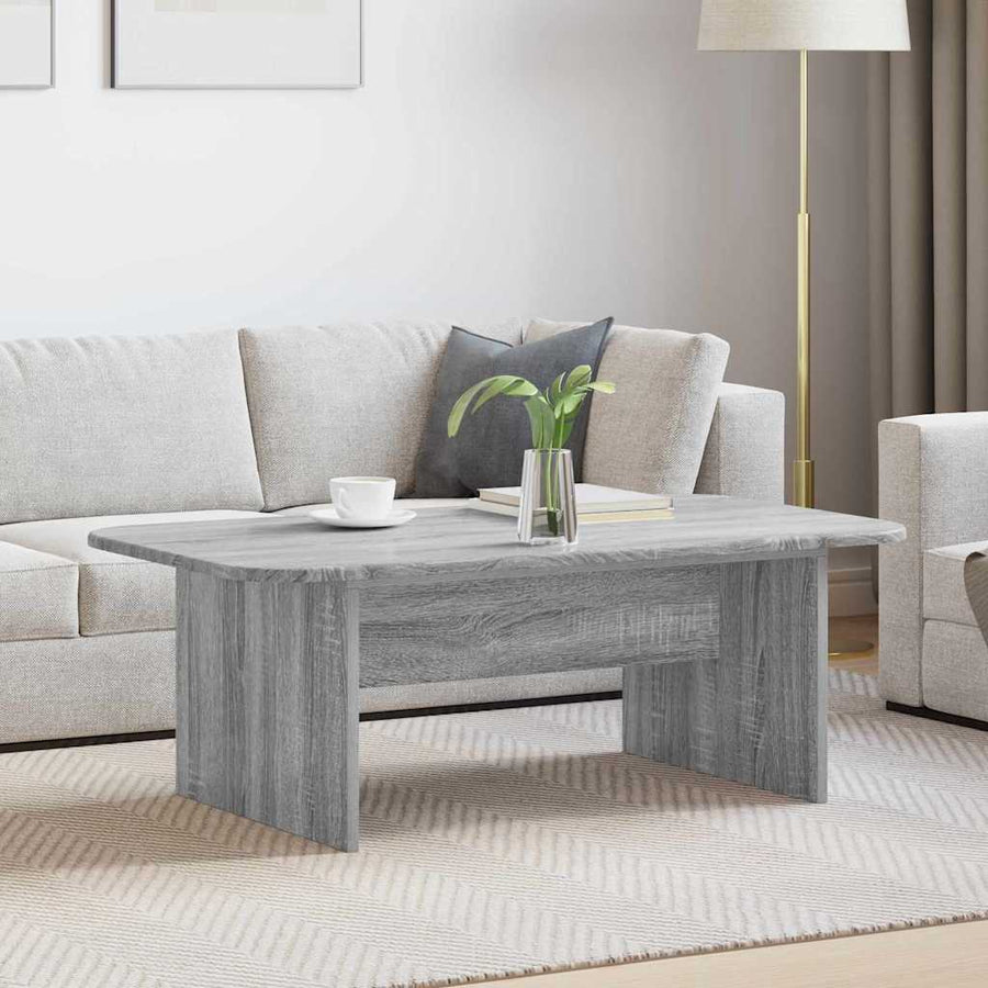 Salontafel Grijs Sonoma 93 x 53 x 33 cm Bewerkt hout