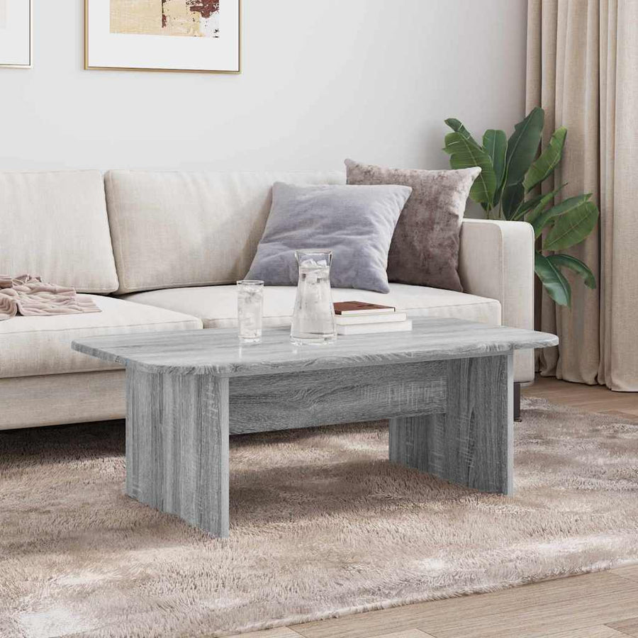Salontafel Grijs Sonoma 93 x 53 x 33 cm Bewerkt hout
