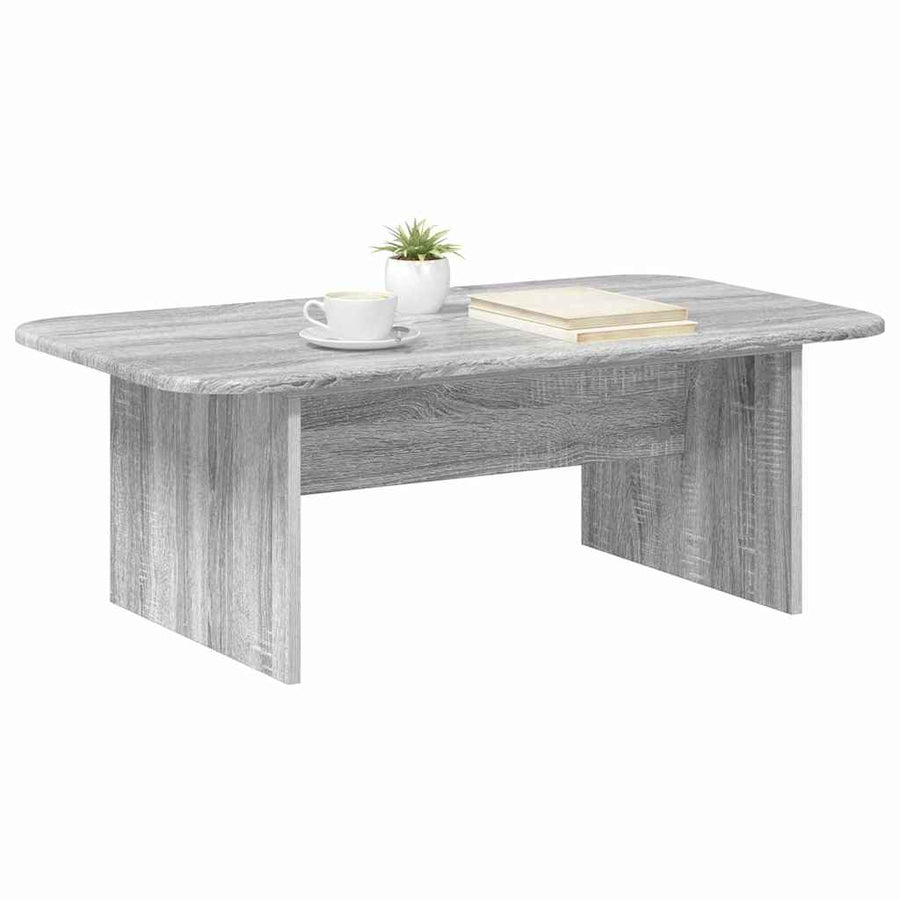 Salontafel Grijs Sonoma 93 x 53 x 33 cm Bewerkt hout