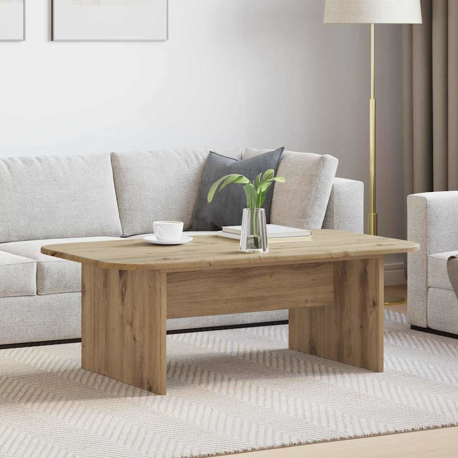 Salontafel Artisan Eiken 93 x 53 x 33 cm Bewerkt hout