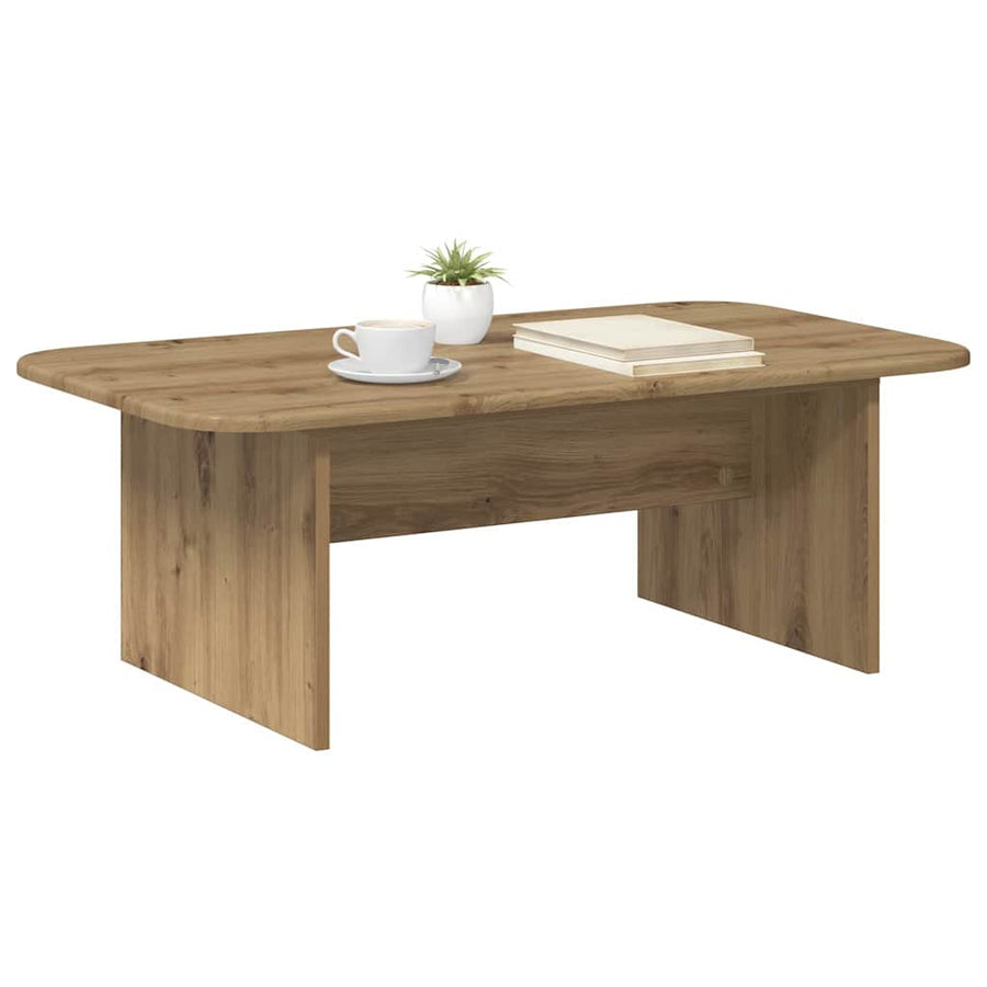 Salontafel Artisan Eiken 93 x 53 x 33 cm Bewerkt hout