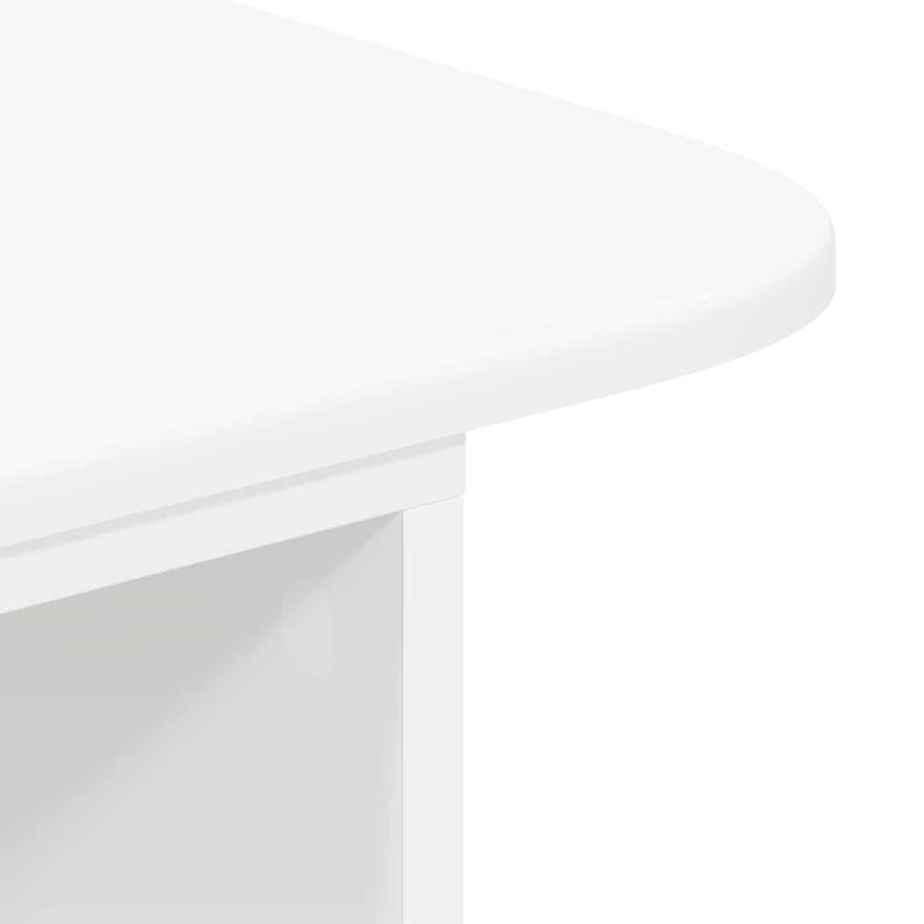 Wandtafel Wit 93 x 40 x 75 cm Bewerkt hout