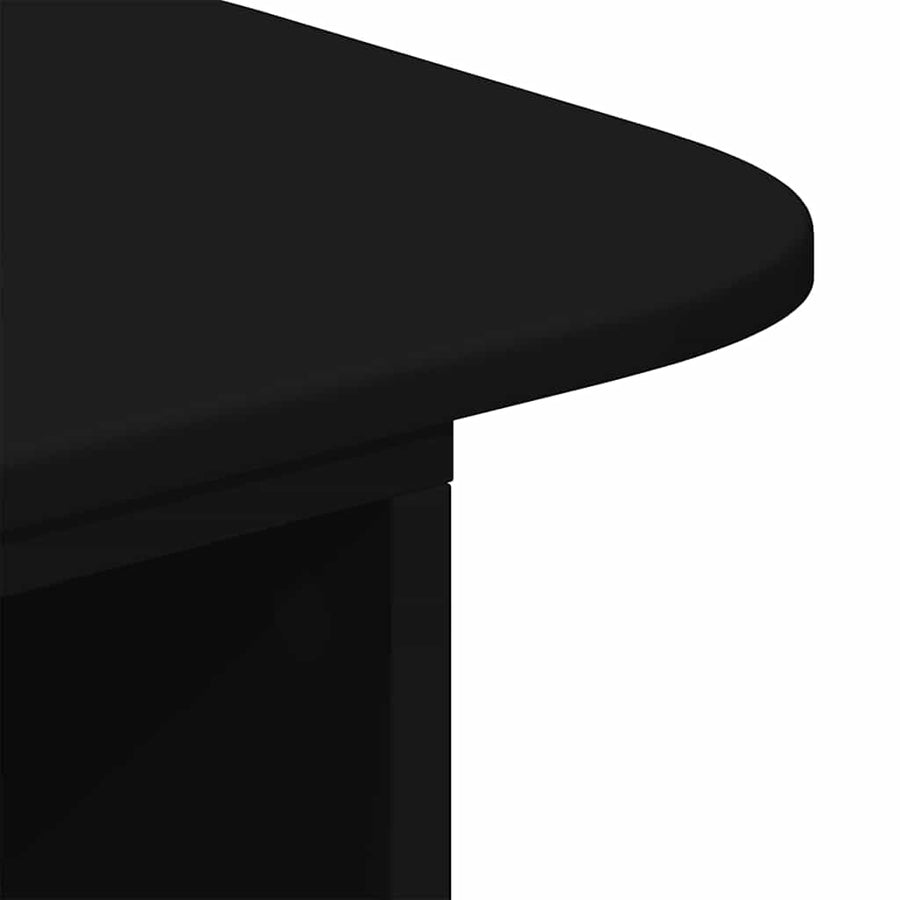 Wandtafel Zwart 93 x 40 x 75 cm Bewerkt hout