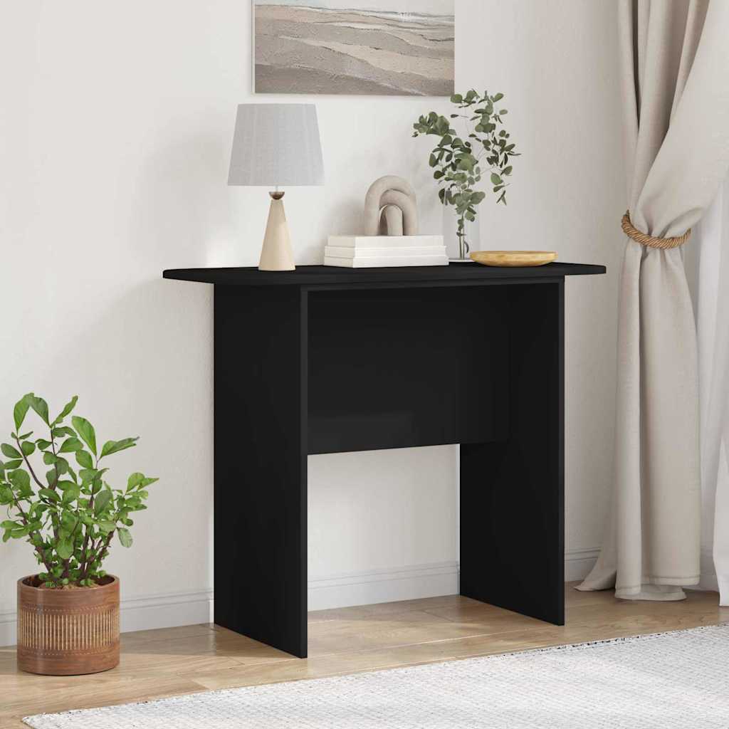 Wandtafel Zwart 93 x 40 x 75 cm Bewerkt hout