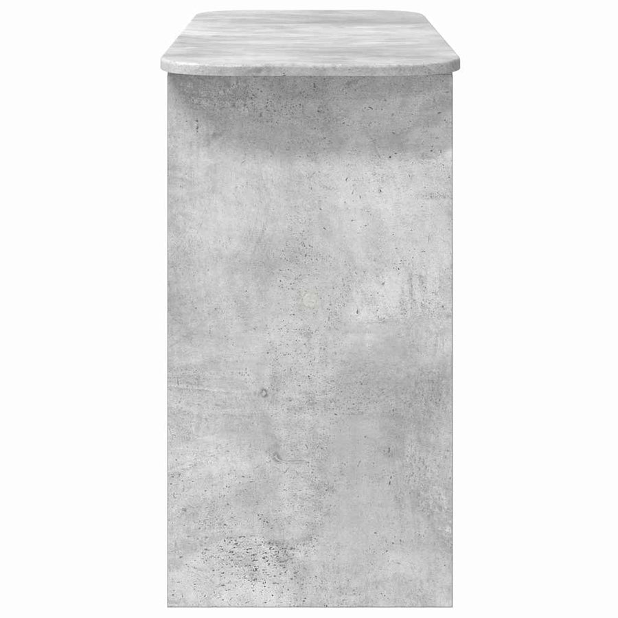 Wandtafel Beton Grijs 93 x 40 x 75 cm Bewerkt hout