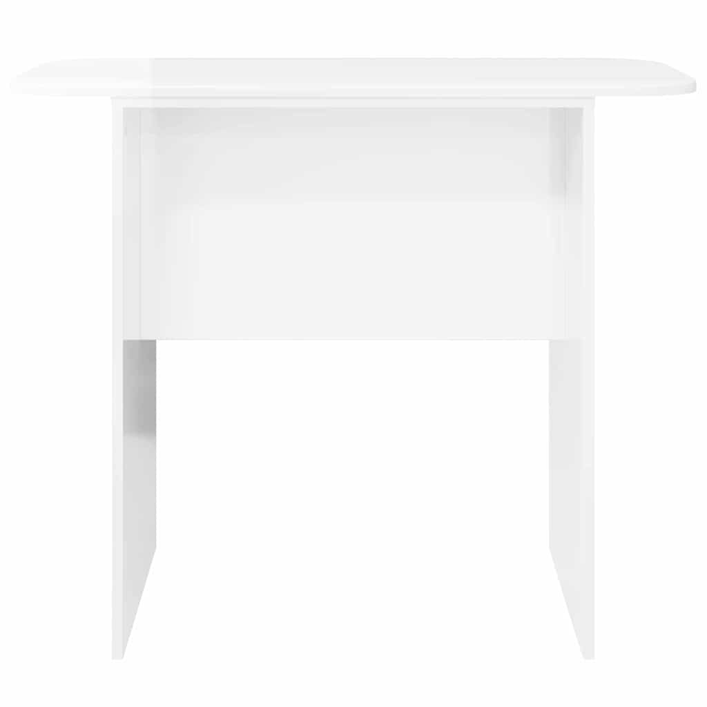 Wandtafel Hoogglans wit 93 x 40 x 75 cm Bewerkt hout