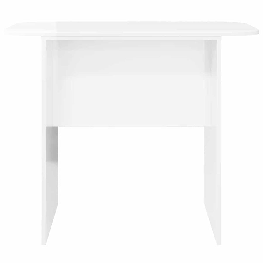 Wandtafel Hoogglans wit 93 x 40 x 75 cm Bewerkt hout