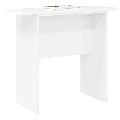 Wandtafel Hoogglans wit 93 x 40 x 75 cm Bewerkt hout