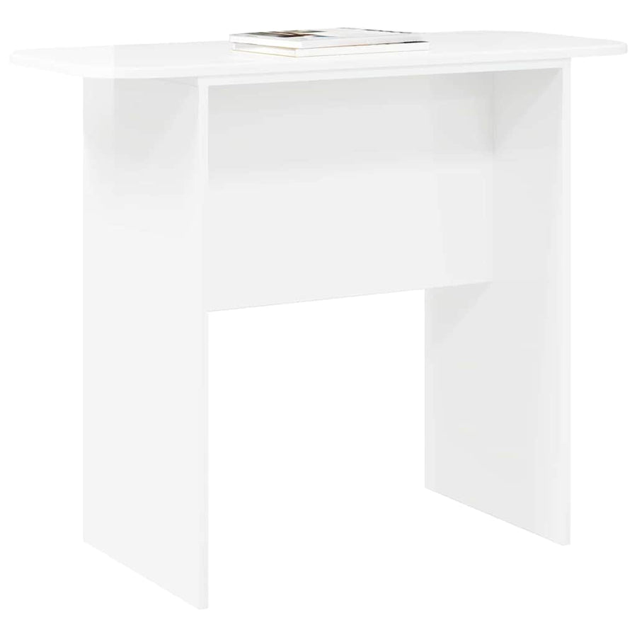 Wandtafel Hoogglans wit 93 x 40 x 75 cm Bewerkt hout