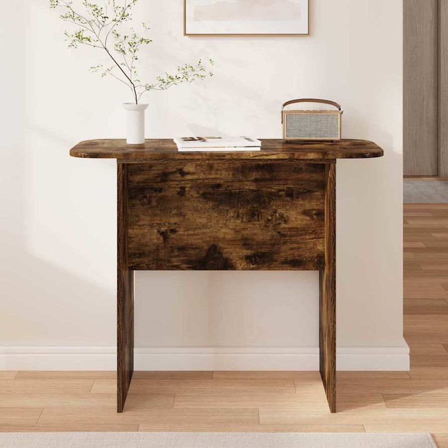 Wandtafel Gerookt eiken 93 x 40 x 75 cm Bewerkt hout