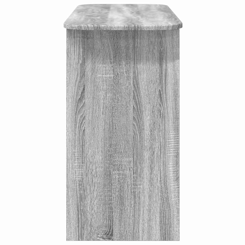 Wandtafel Grijs Sonoma 93 x 40 x 75 cm Bewerkt hout