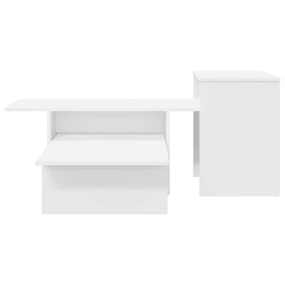 Wandtafel Wit 80 x 50 x 225 cm Bewerkt hout