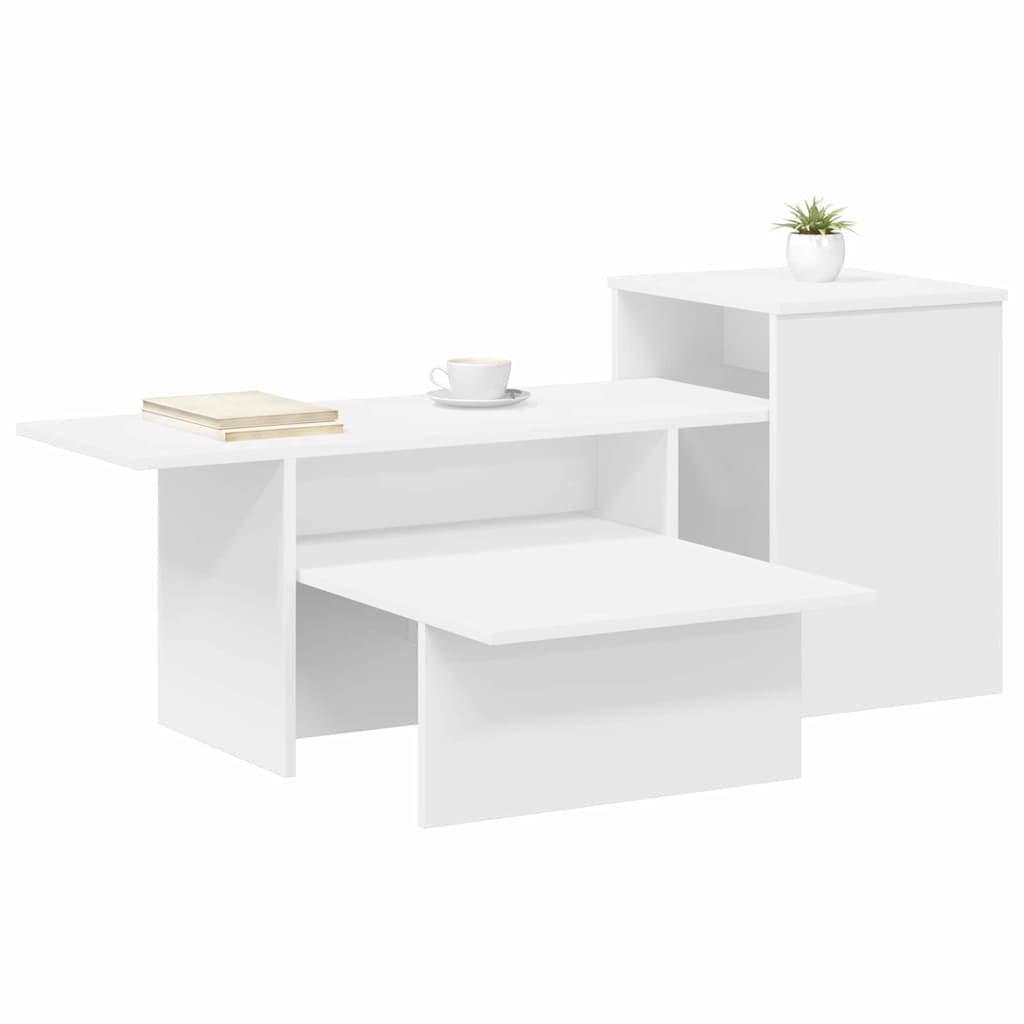 Wandtafel Wit 80 x 50 x 225 cm Bewerkt hout