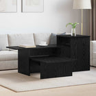 Console Table Black Oak 91.5 x 35 x 38.5 cm Engineered Wood