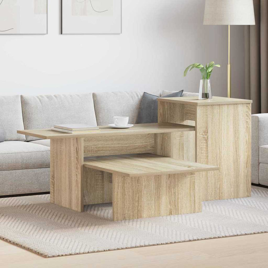 Wandtafel Sonoma Eiken 80 x 50 x 225 cm Bewerkt hout