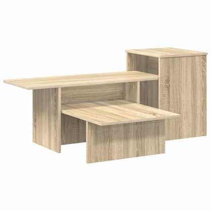 Wandtafel Sonoma Eiken 80 x 50 x 225 cm Bewerkt hout